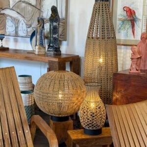 Luminária de Fibra Natural Beleza Sustentável e Artesanato Inspirador