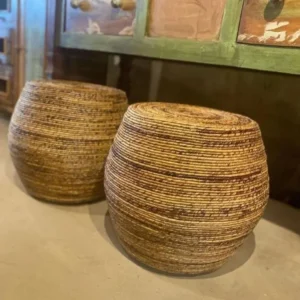 Puff de Fibra de Bananeira Artesanal